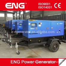 Мобильный прицеп-генератор 100кВА бесшумный дизельный генератор (2 колеса)